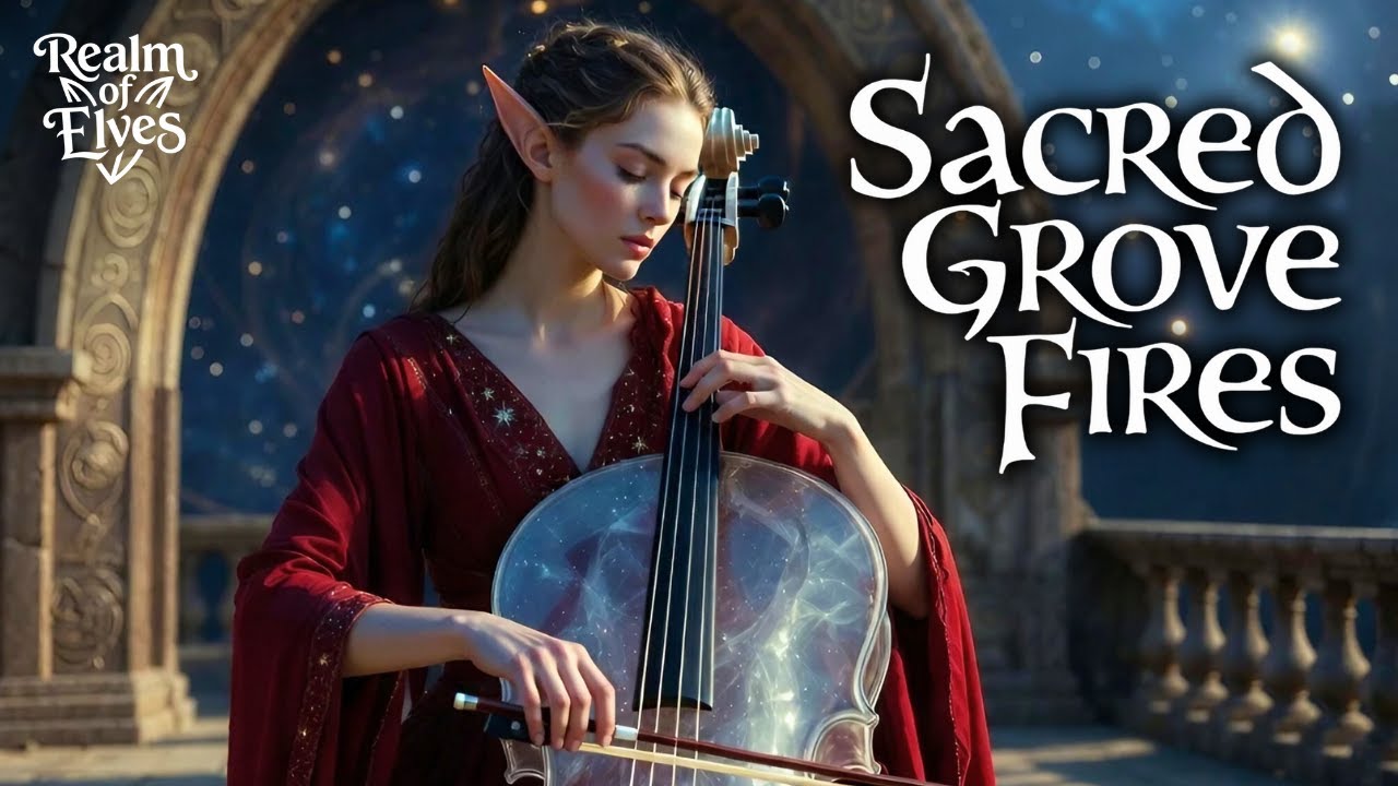 Sacred Grove Fires | 1 Hour Fantasy Ambience Instrumental Music for Relaxing & Meditation