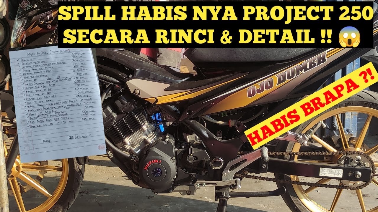 HABIS BRAPA ? BIKIN FU 250cc (Garap Sendiri) Kita Spill kan Habis nya. Banyak yg PENASARAN! 😱