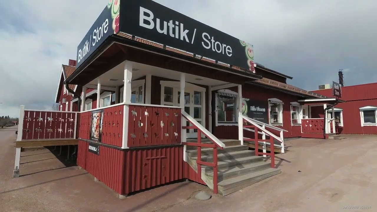 [4K] Walking in Nusnäs, Dalarna, SWEDEN