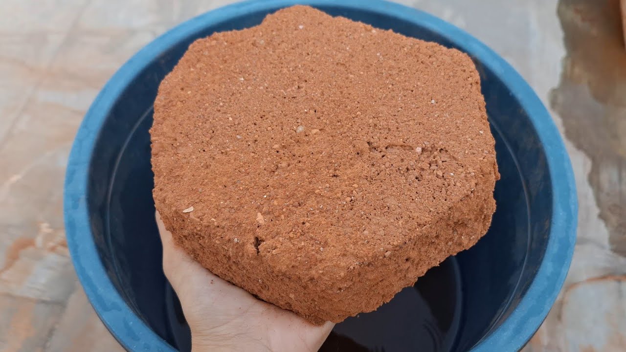 New video Pure red dirt water bucket crumbling satisfying