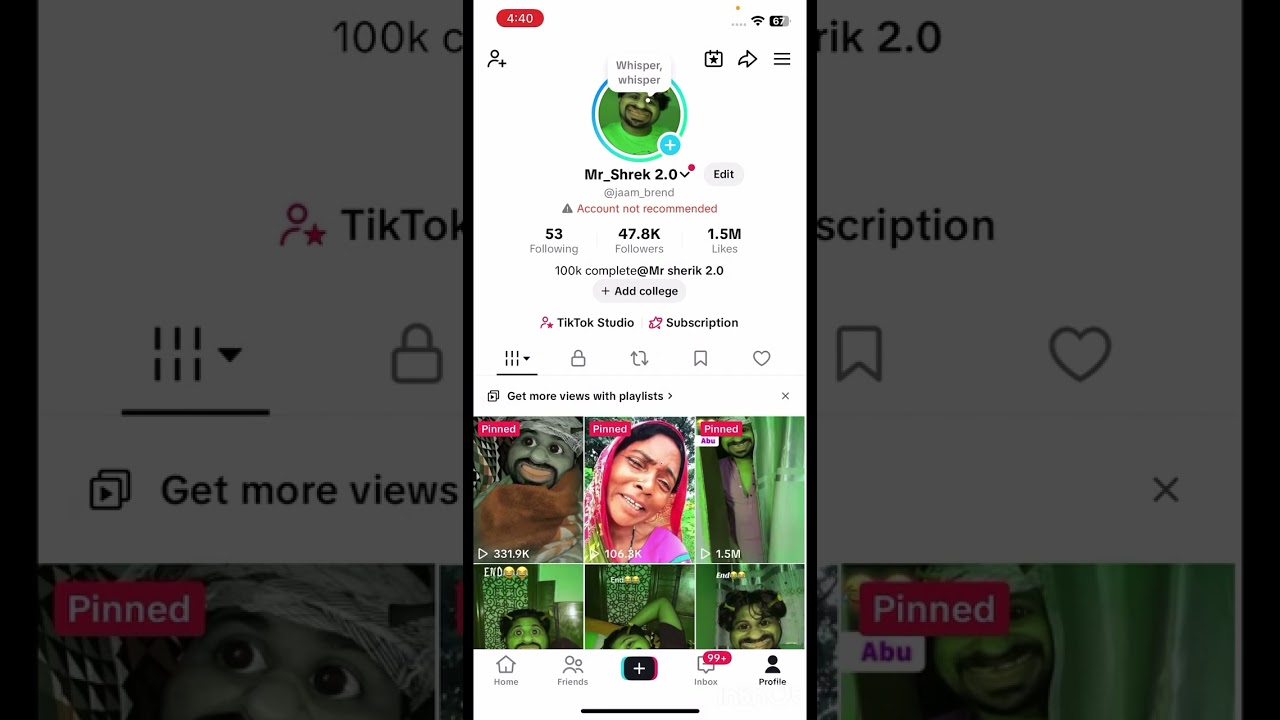 Account not recommended ￼ TikTok account not recommended problem #tiktok 