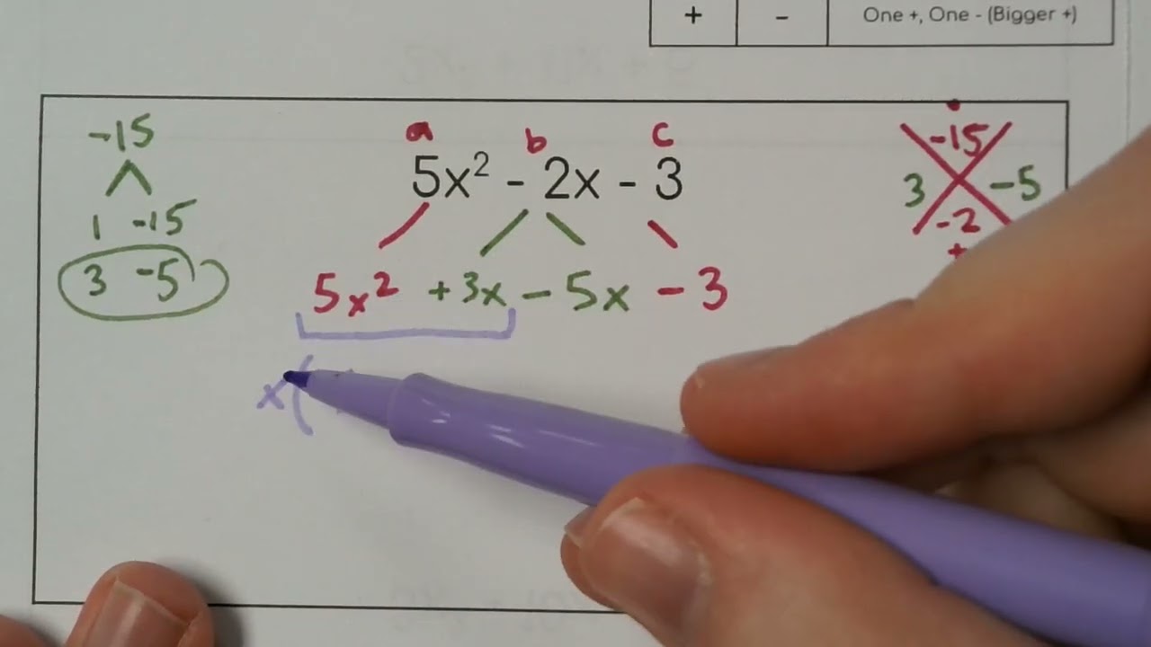 5.9 Factoring trinomials pt 2