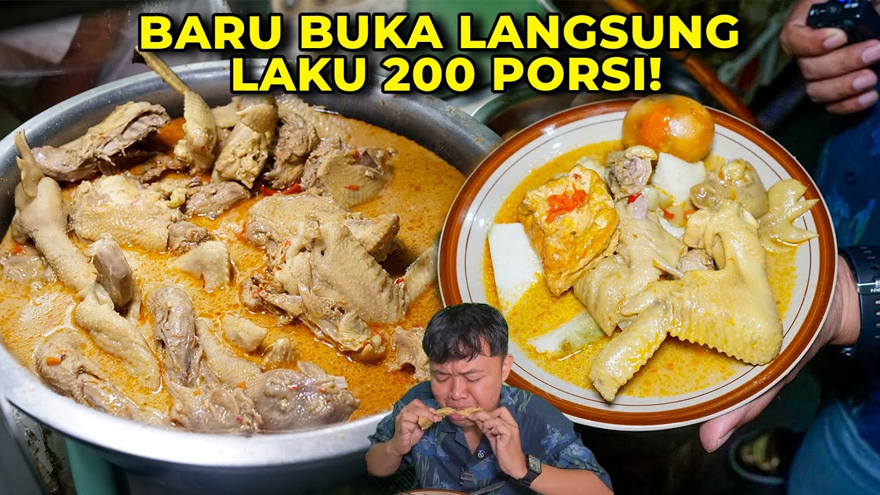 Lontong Opor Paling Diserbu di Semarang! Siang Dikit Langsung Ludes!