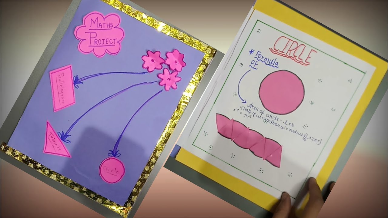 Maths Portfolio Class 7- Maths Project Class 7 Formula Of Area Of Parallelogram,Triangle and Circle