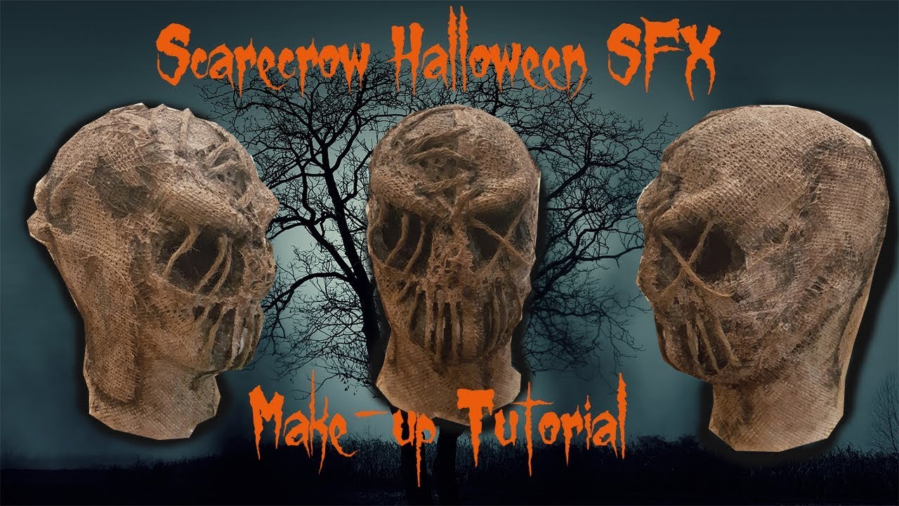 SCARECROW SFX Make-up *** Halloween mask *** make-up Tutorial