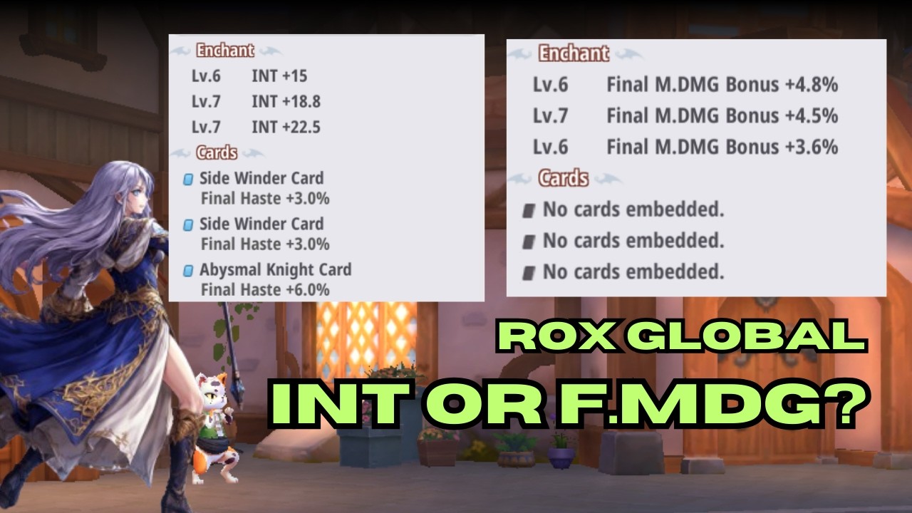 INT or F Magic Damage Bonus #roxglobal