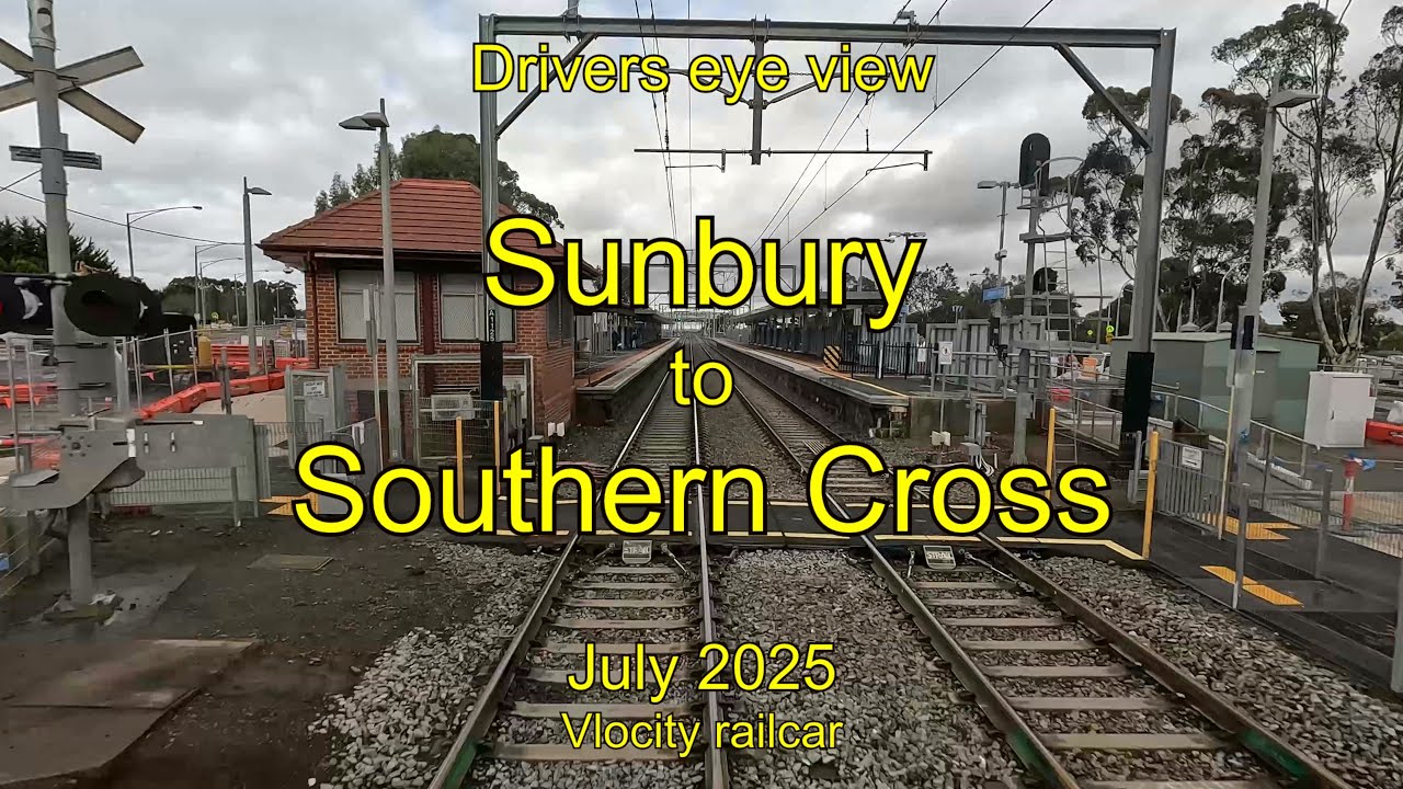 Drivers eye view, Sunbury to Southern Cross, VL, Jul 2025