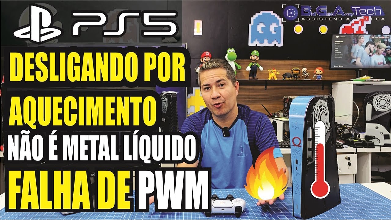 PS5 defeito desliga e não é  cooler ou metal líquido, resolvido!