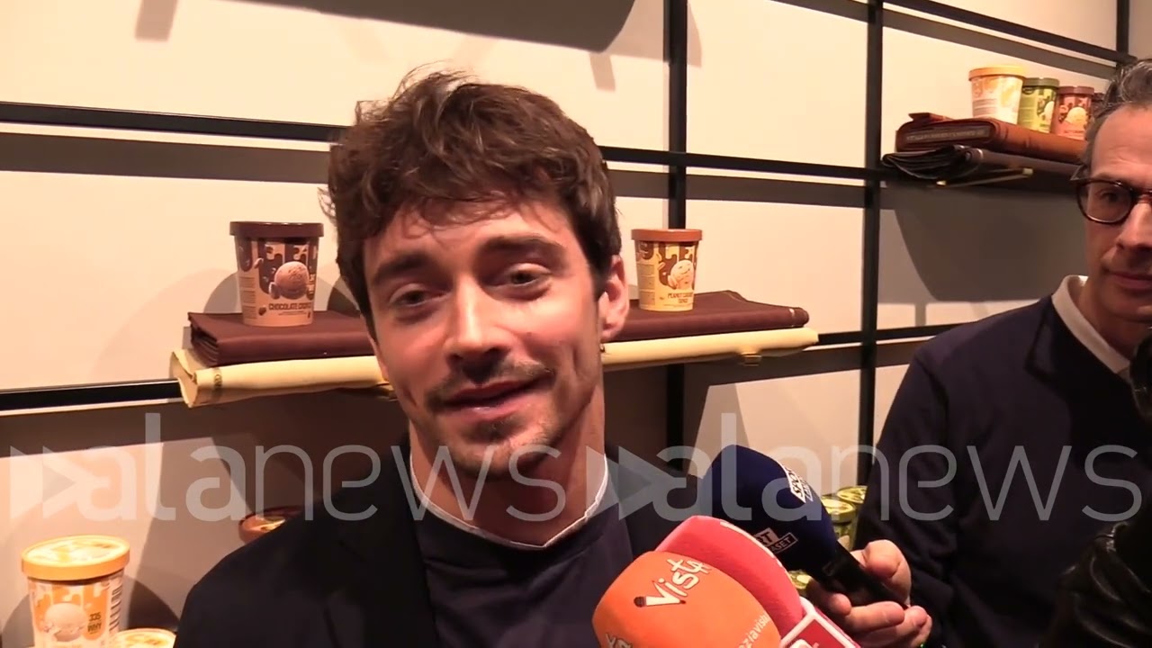 Charles Leclerc presenta il suo gelato 