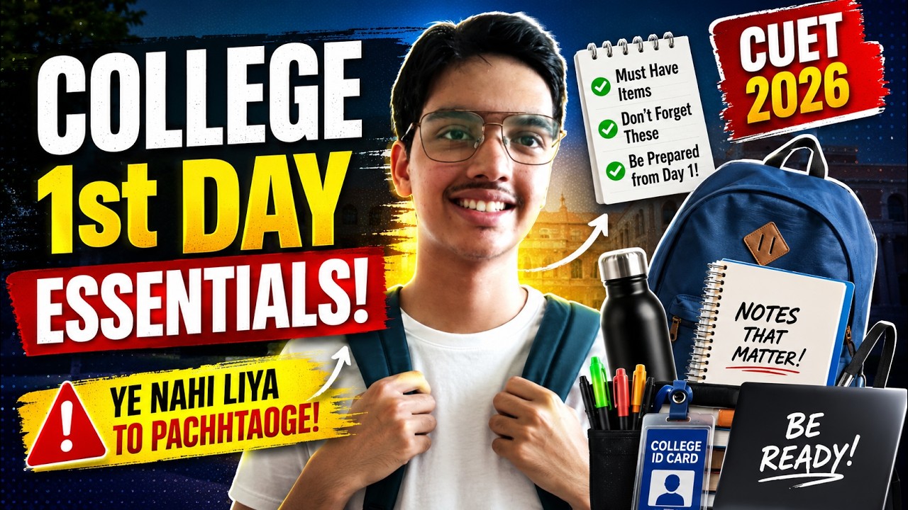 What to Bring on Your 1st Day of College?🔥| Don't Go to College Without These!🚫