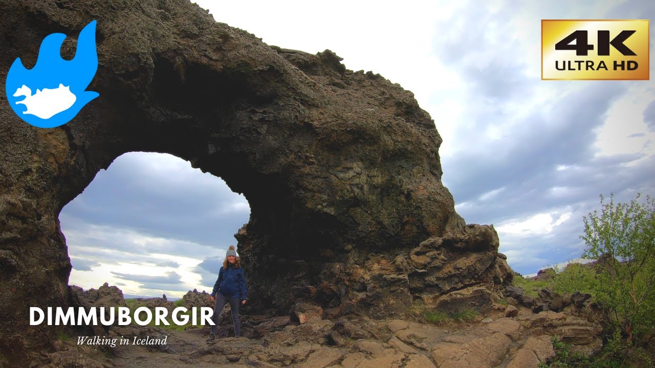 Dimmuborgir - Walking in Iceland [4K]