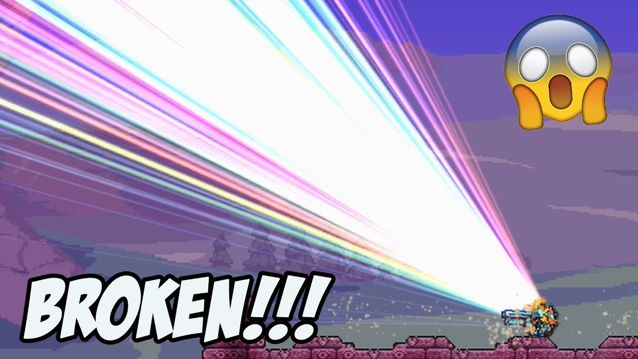 BREAKING TERRARIA - 1 HITTING BOSSES!