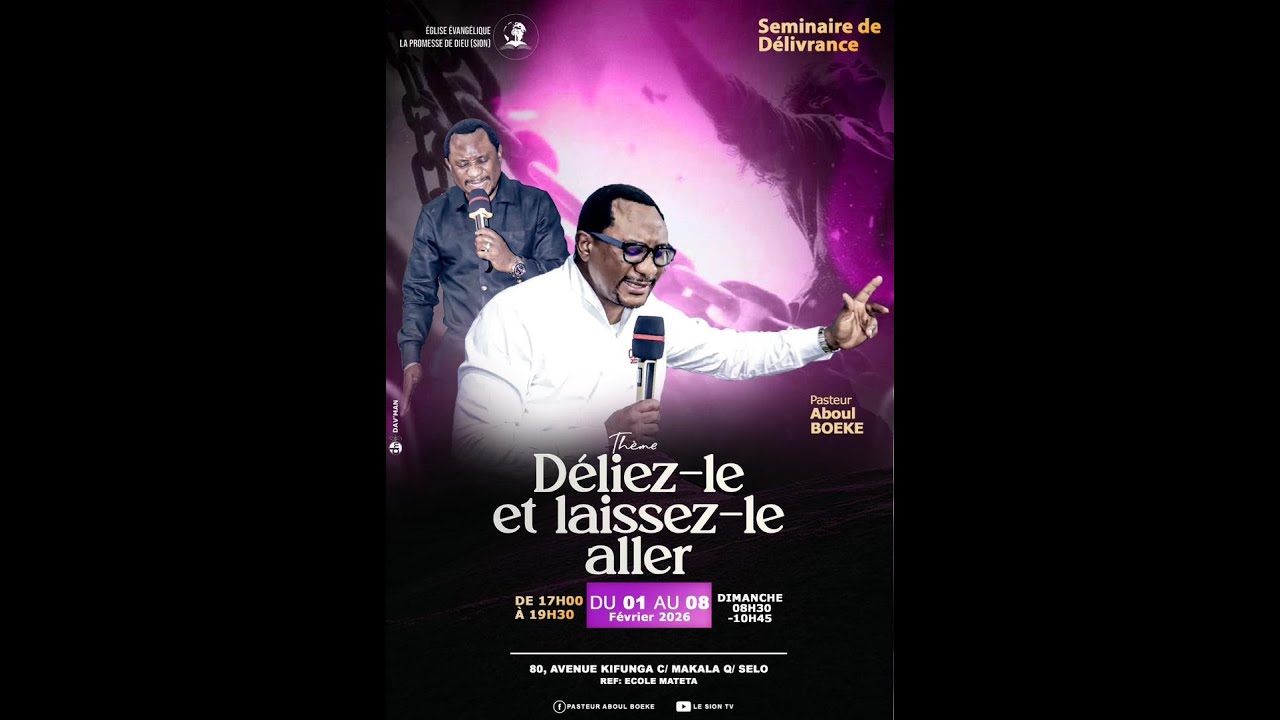 04 FEVRIER 2026 SEMENAIRE DE LA DELIVRANCE  AVEC PAST ABOUL BOEKE