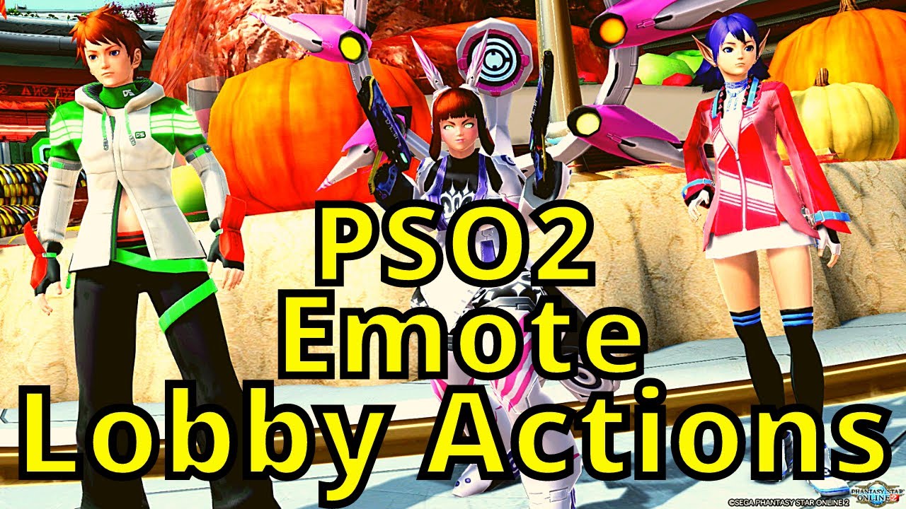 PSO2 550: Weaponoid Pose 7 Emote Lobby Action