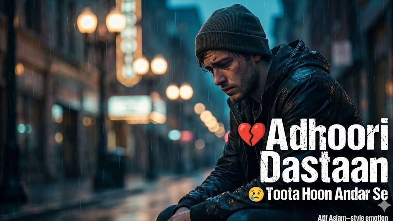 Adhoori Dastaan 💔 | Emotional Sad Song | Atif Aslam Style 
