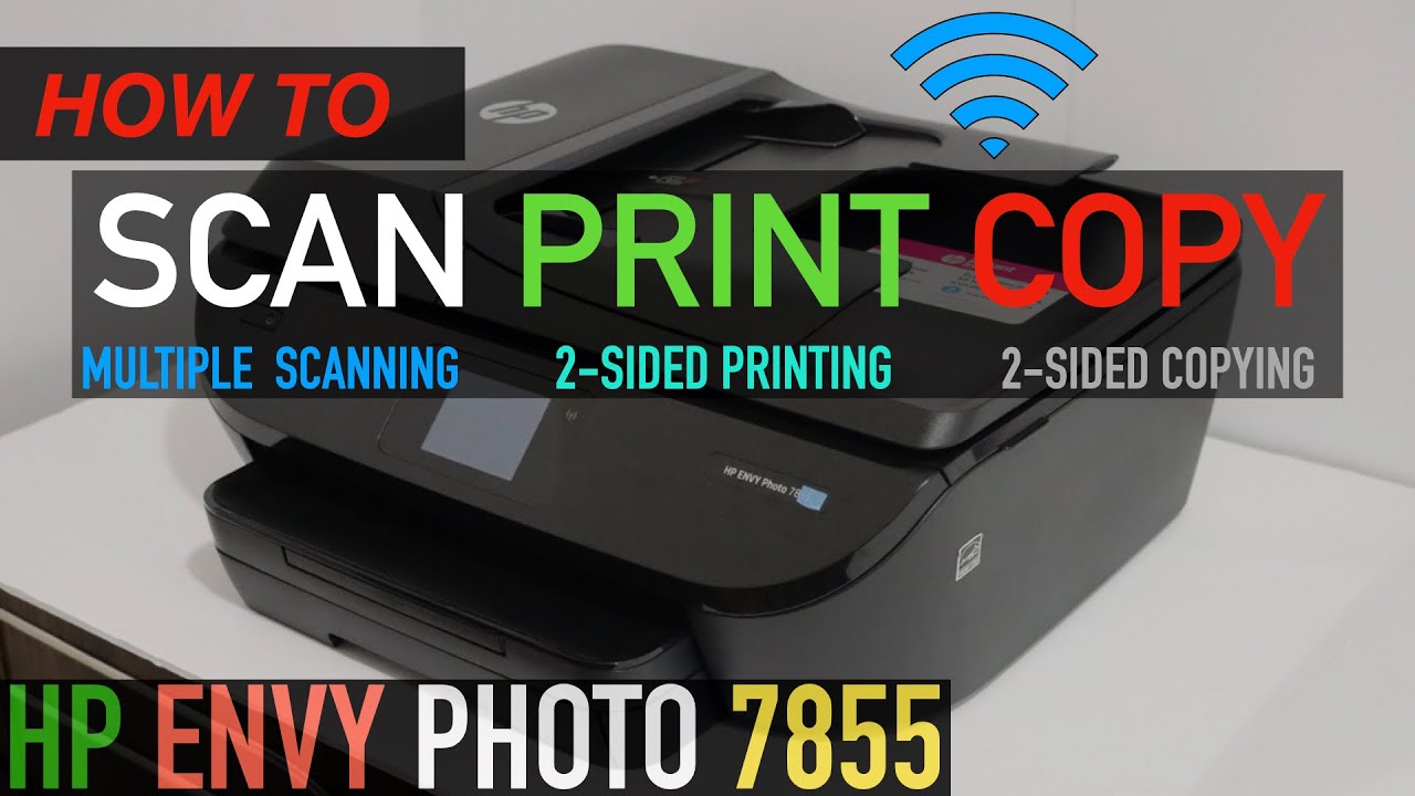 HP Envy Photo 7855 Scanning, 2-Sided Printing & Copying Review !!