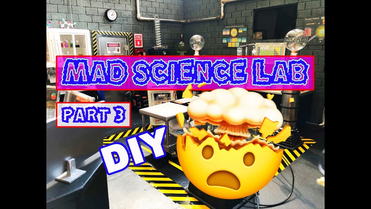 DIY Barbie Mad Science Lab - Part 3 - Accessories and Set Up