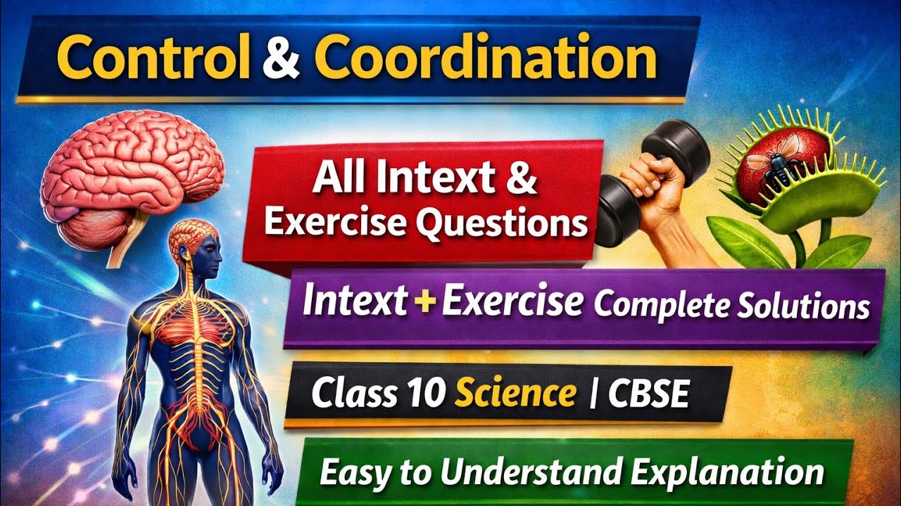 Control and coordination Intex and exercise question 