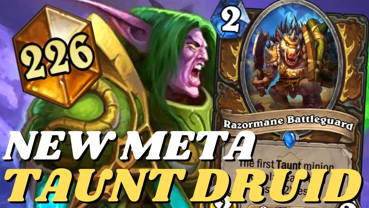 100% Win Rate Taunt Druid - Hearthstone