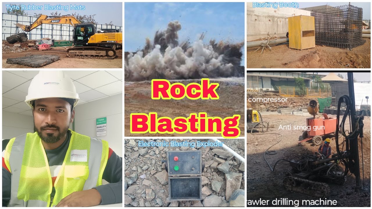 Rock Blasting #construction blasting #procedure of Blasting #controlled blasting safety #EHS #HSE