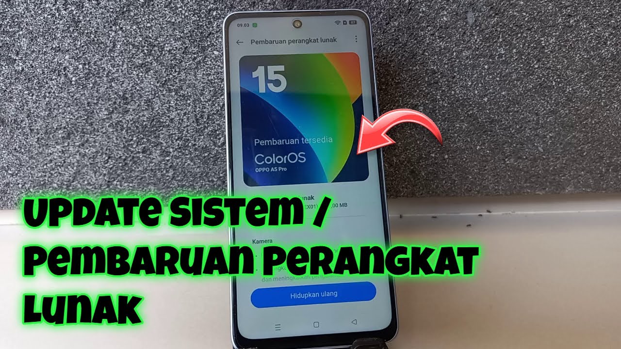 Cara Update Sistem / Pembaruan Perangkat Lunak di HP Oppo A5 Pro ColorOS 15 Terbaru