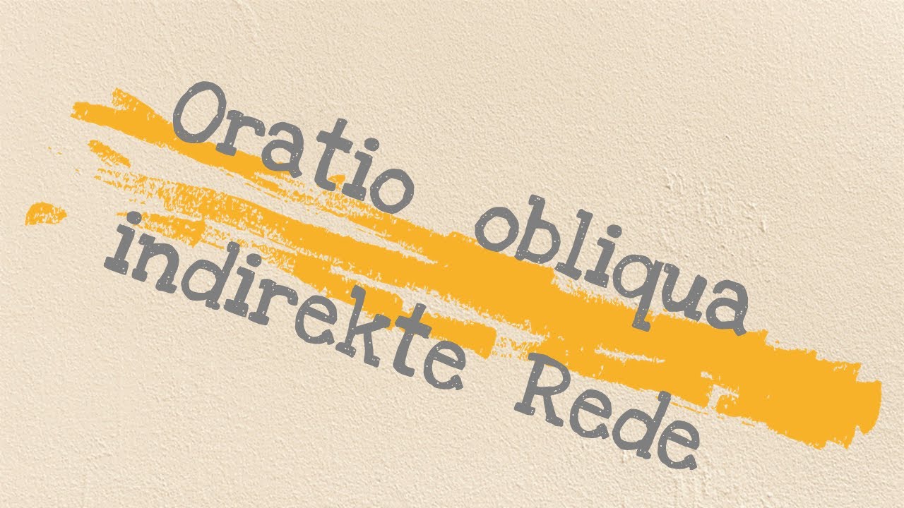 Latein erklärt | ORATIO OBLIQUA 💬 INDIREKTE REDE