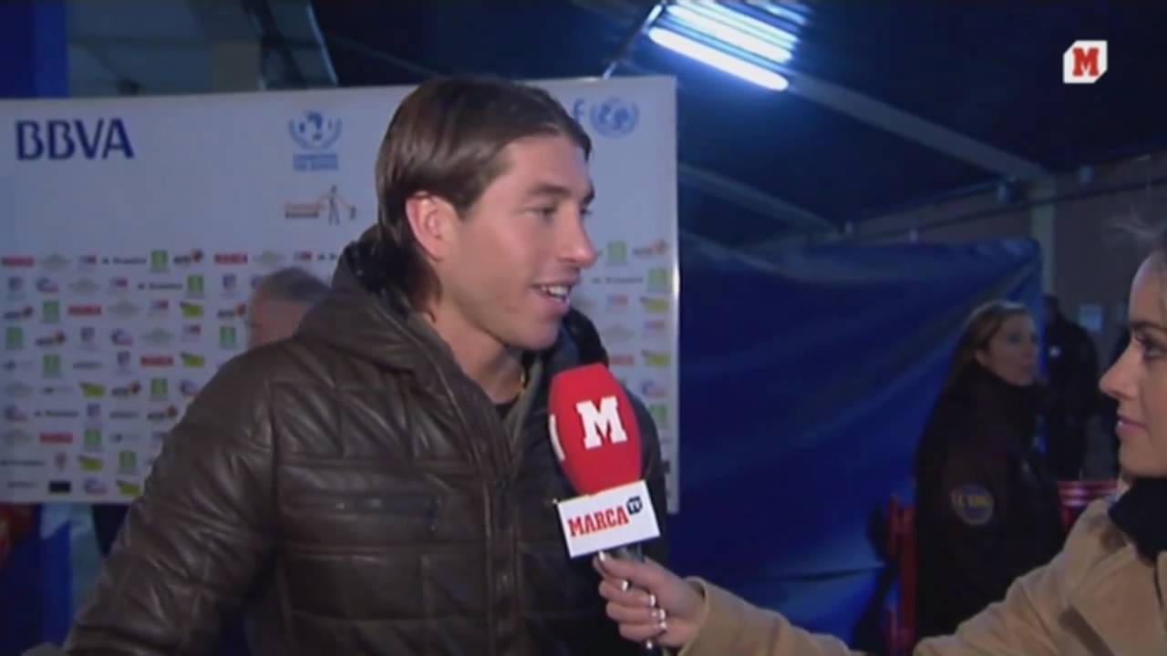Sergio Ramos y Kanouté. Champions for Africa 2010. Marca TV