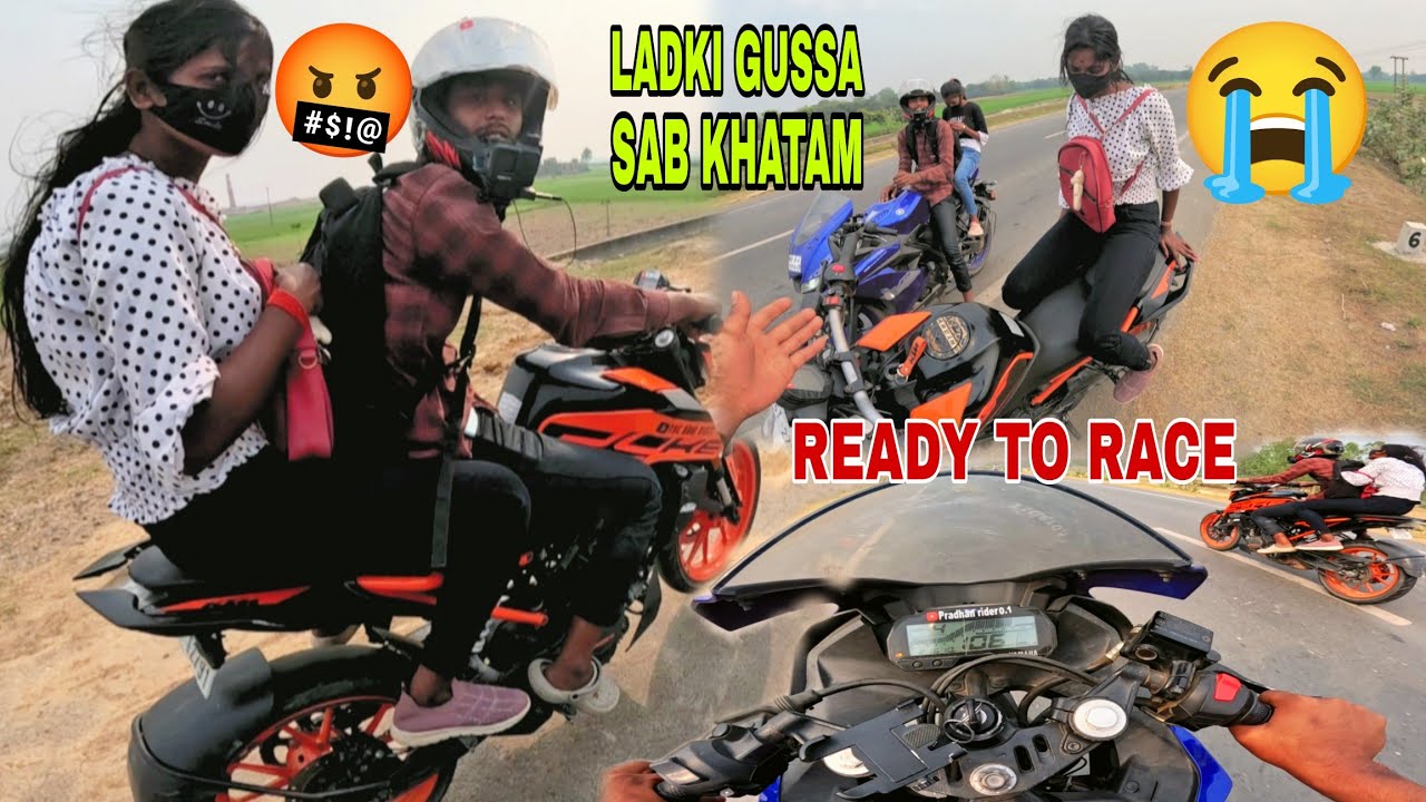 LADKI TOH GUSSA Ho GAYE 🤬 ROAD R@GE DRAG RACE 🥰
