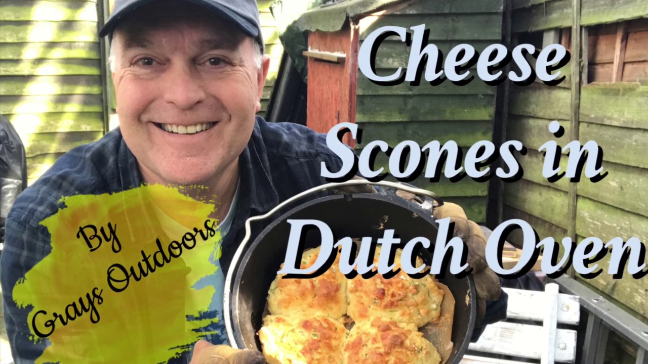 CHEESE SCONES IN THE DUTCH OVEN, FIRE COOKING, PETROMAX FT3