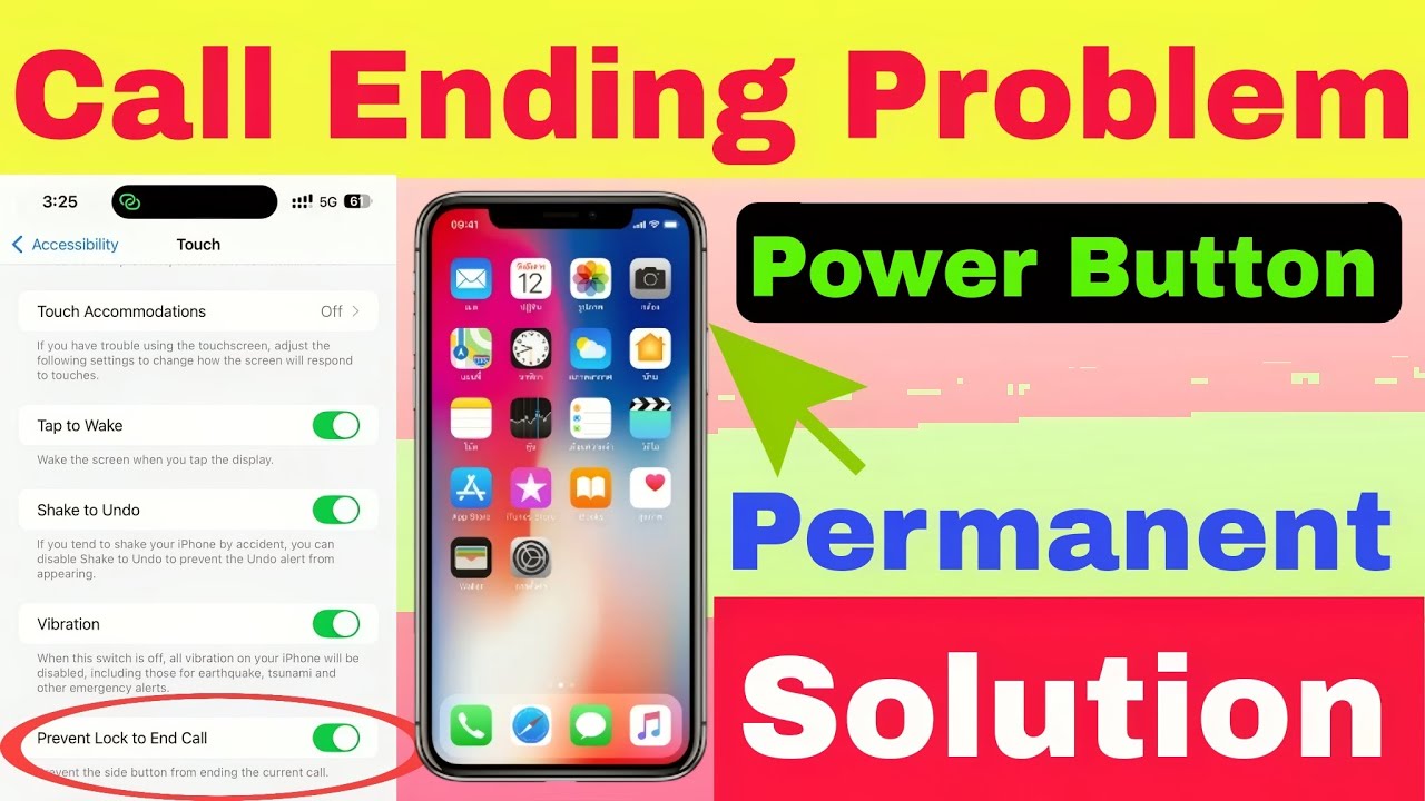 iphone power button ends call setting || iphone power button ends call setting off