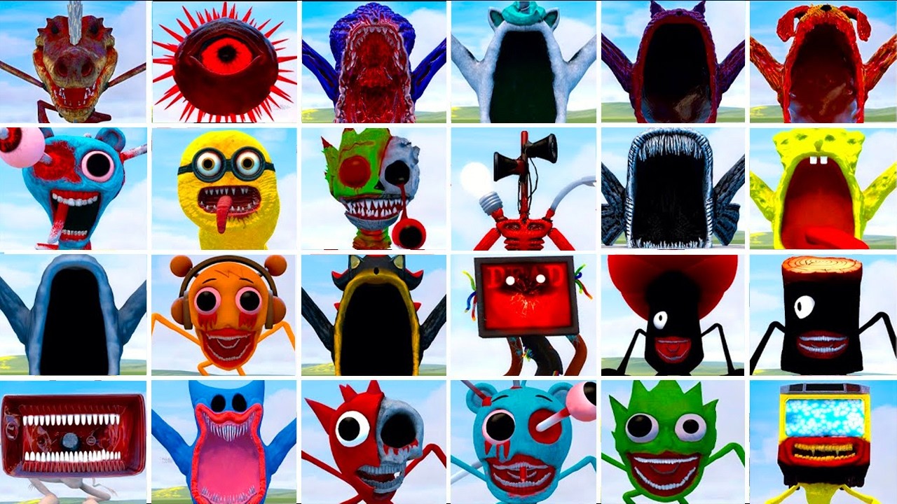 WHICH NEW ALL THE SPRUNKI PHASES TAPES FAMILY AND SEA EATER FAMILY IS THE STRONGEST? In Garry's Mod!