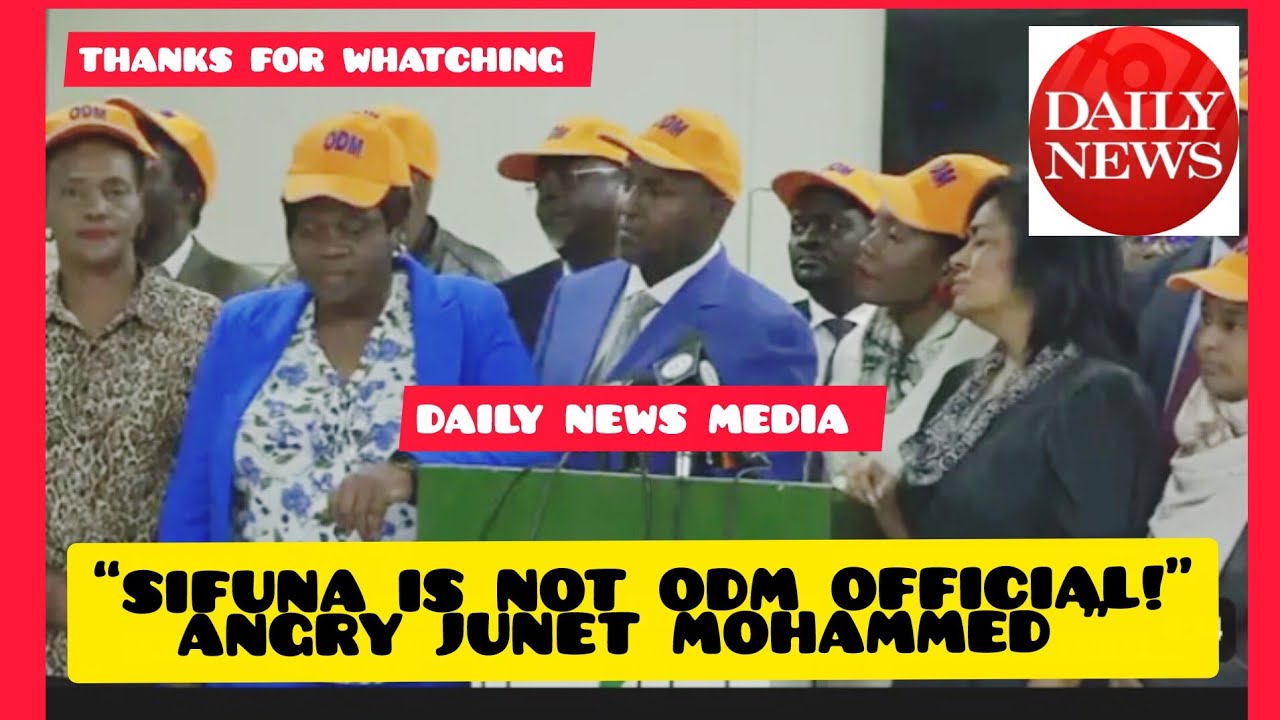 LIVE_ODM NEC RESOLUTION PRESS BRIEEFINGL “ ANGRY JUNET MOHAMMED CLASHES WITH JOURNALIST OVER  SIFUNA