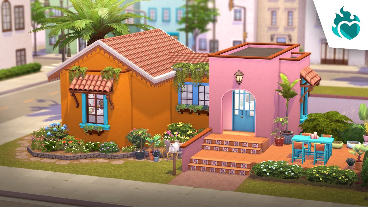 Single Lady's Little House 💗 (Lovestruck) | The Sims 4 Speed Build
