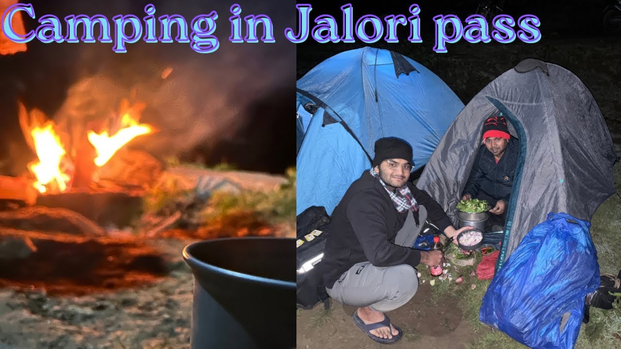 📍EP~5 Camping 🏕️ near jalori pass || Mornig me ho gai bike panchar || local people helped 