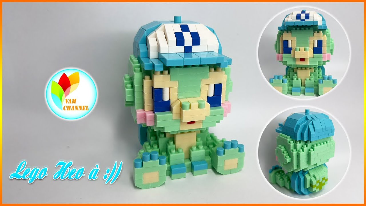 [Unbox & Review] Lego Super Small - Micro Brick - Lego Lắp GẤU HEO Siêu Chi Tiết W2113
