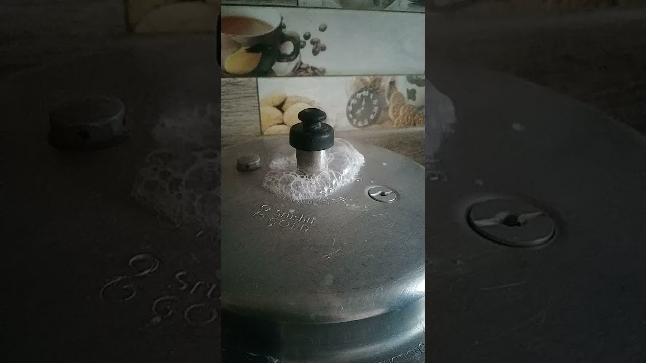 How does a cooker whistling looks in slow motion.