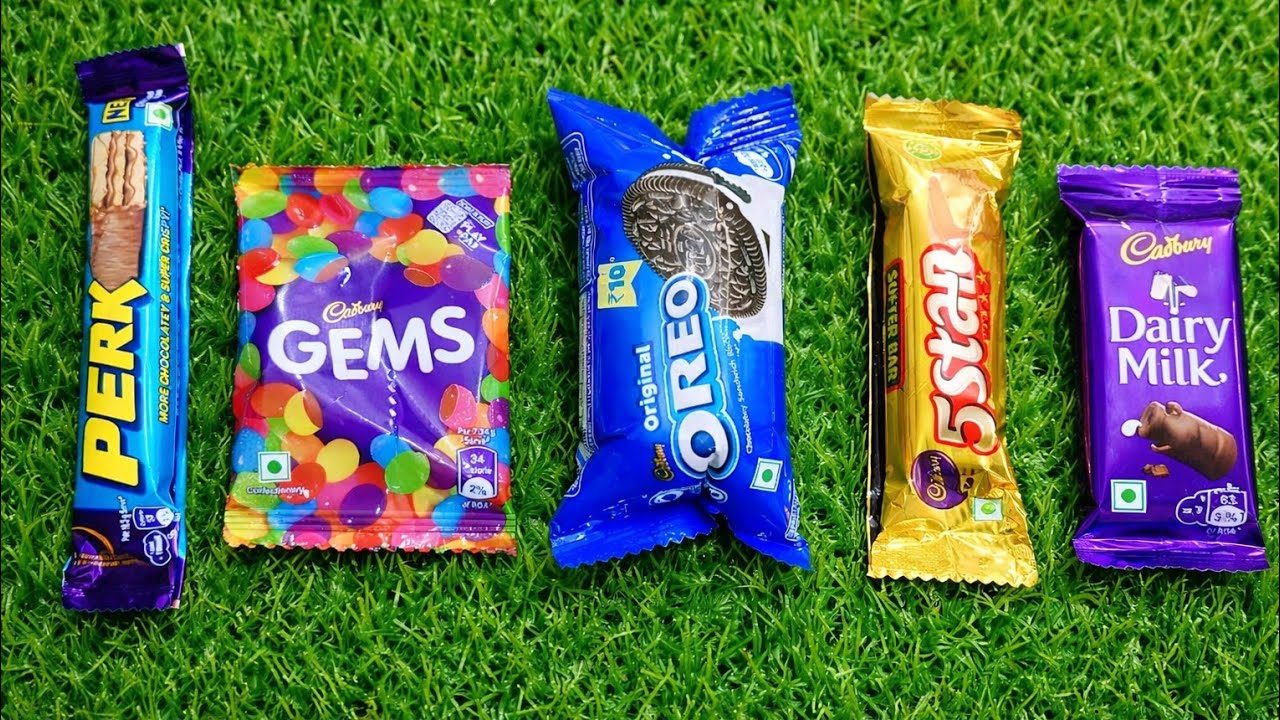 ASMR Candy Opening & Crushing Sounds | Perk, Gems, Oreo, 5 Star, Dairy Milk 🍫