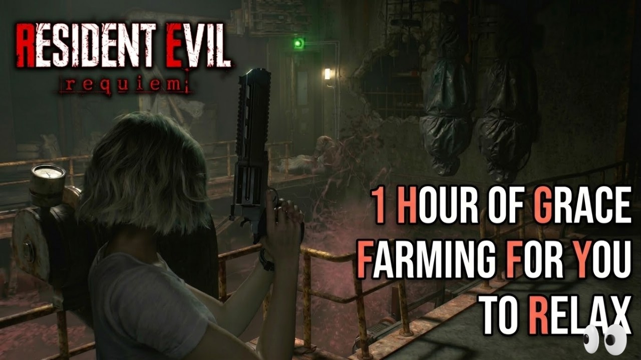 1 HOUR OF GRACE FARMING FOR YOU TO RELAX |RESIDENT EVIL 9 REQUIEM | GRACE FARMANDO PARA VC RELAXAR!😂