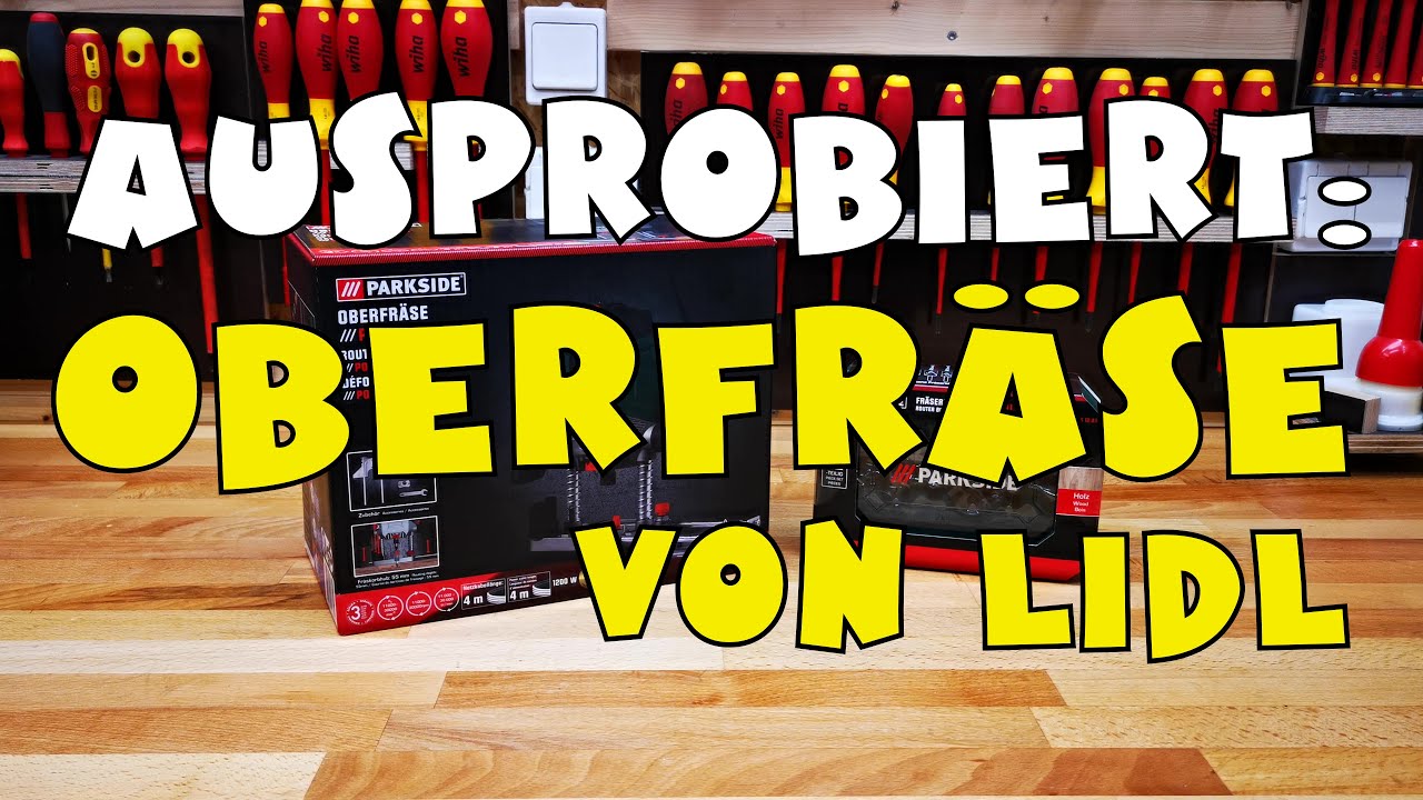Im Einsatz: LIDL - PARKSIDE® Oberfräse POF 1200 D3