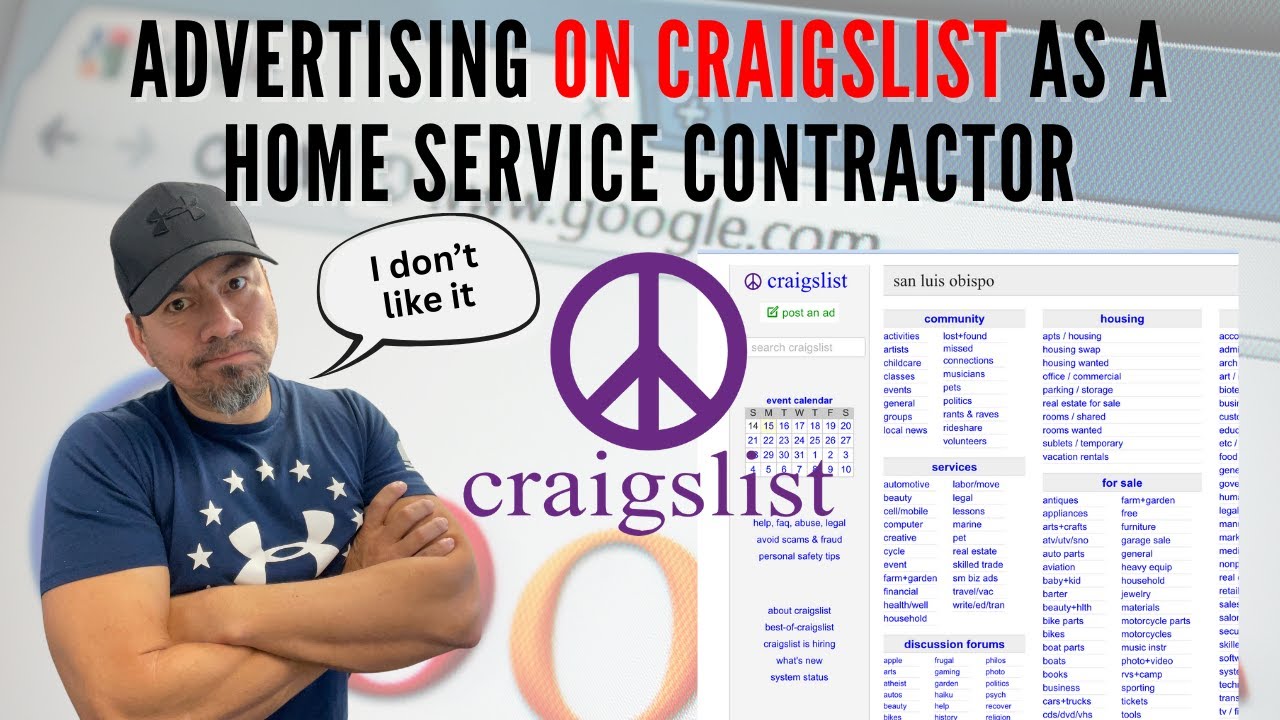 Реклама на Craigslist в качестве подрядчика по обслуживанию домов &mdash; моё мнение