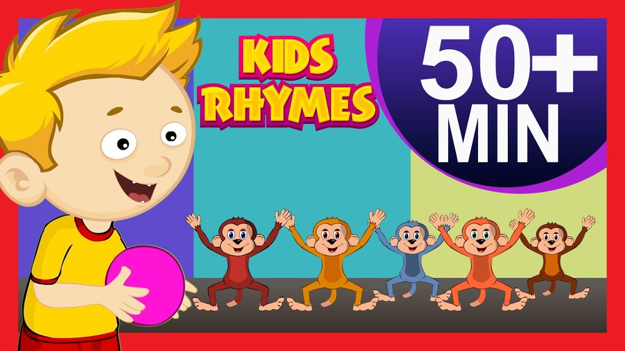 Five Little Monkeys Nursery Rhymes and More | Nursery Rhymes Playlist For Children | Poem Collection