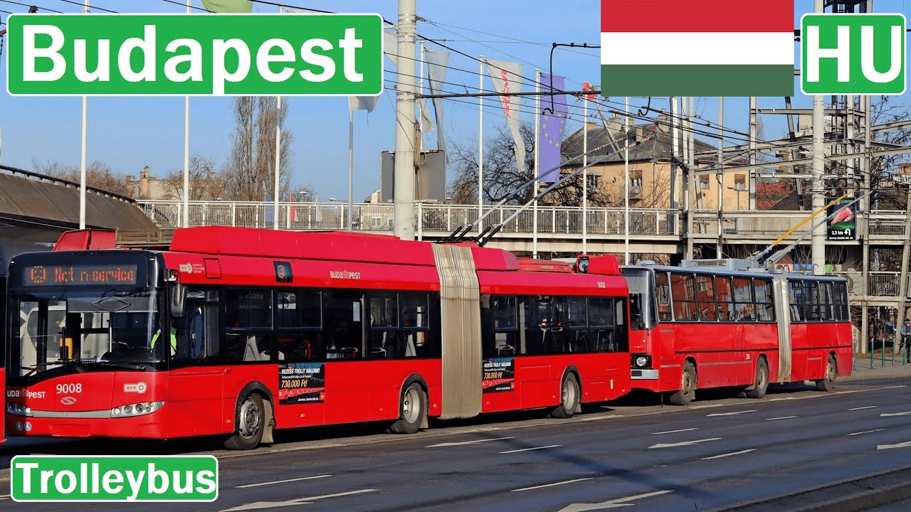 🇭🇺 BUDAPEST TROLLEYBUS 2024 | Budapesti trolibusz【4K】