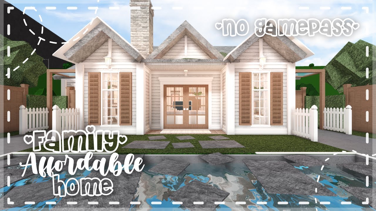 No Gamepass Family Affordable House Speedbuild and Tour   iTapixca Builds