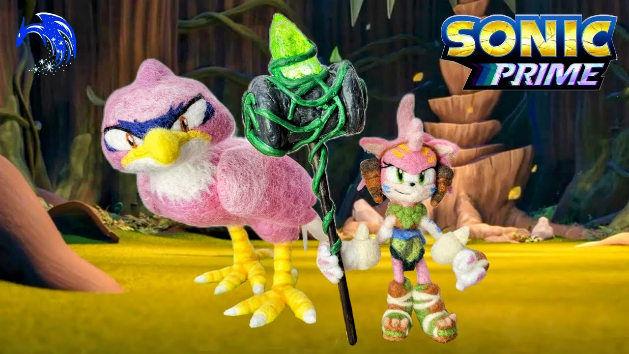 Handmade Thorn Rose & Birdie DIRECTOR'S CUT! | Sonic Prime Needle Felting
