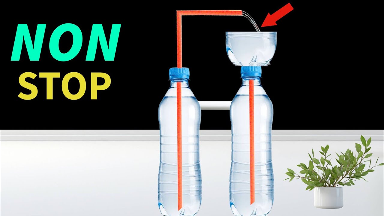 How to make WATER Bottle Fountain 