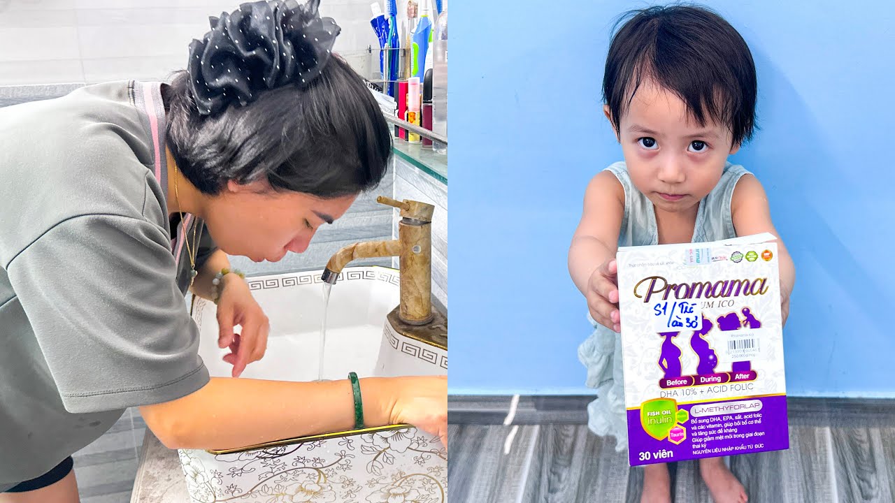 Diem and dad bought medicine for mom when she had morning sickness