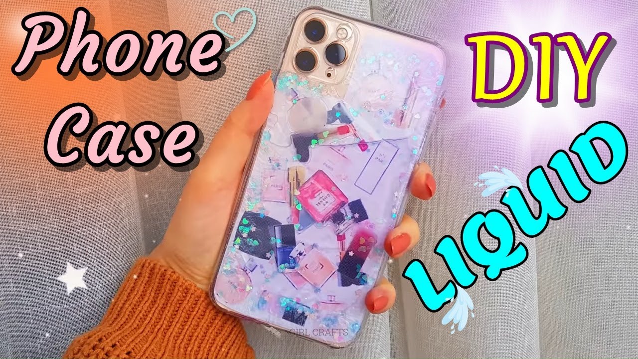 LIQUID PHONE CASE with your favorite pics - EASY DIY PHONE CASE IDEA
