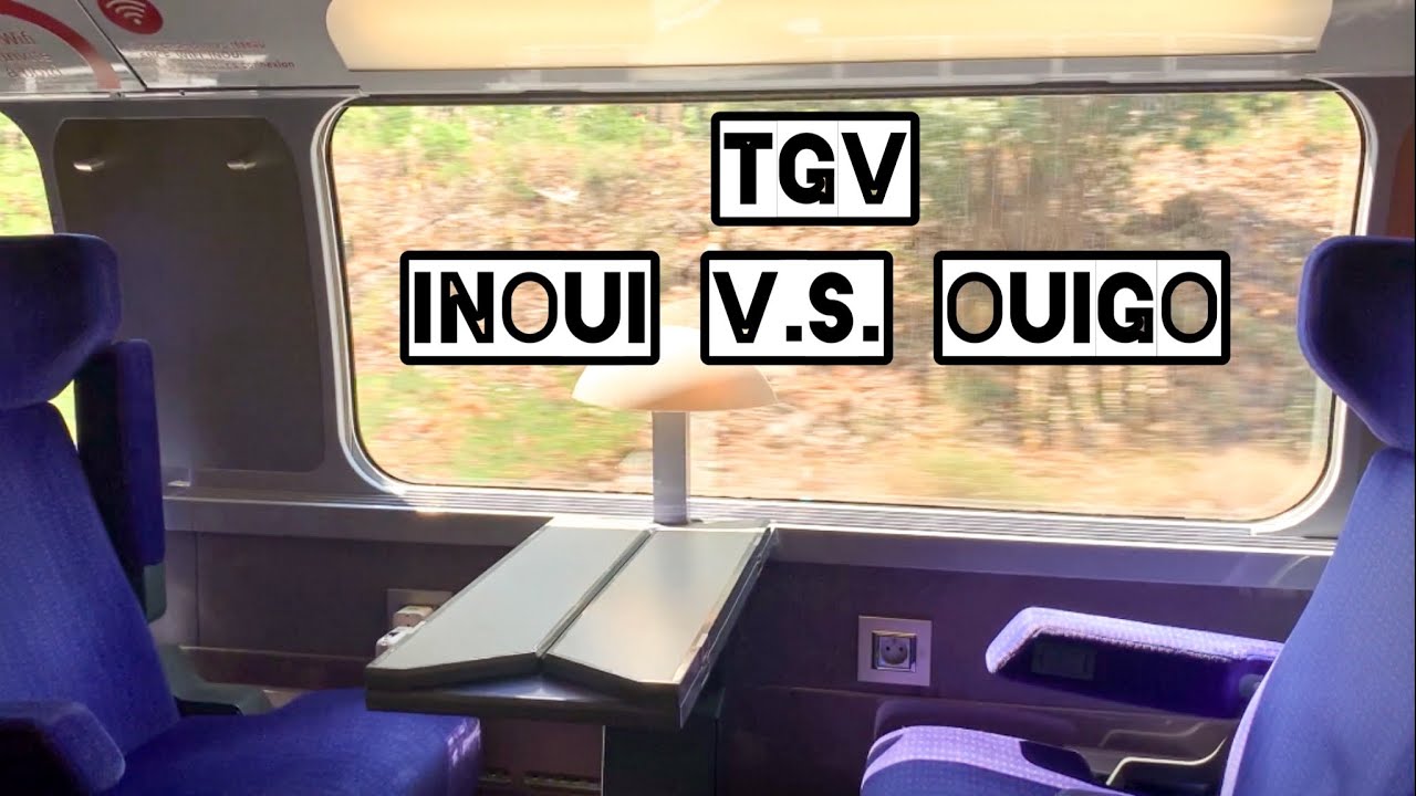 | 訂票時睜大眼睛 | 法國高鐵TGV inOui 與OUIGO 有什麼不同