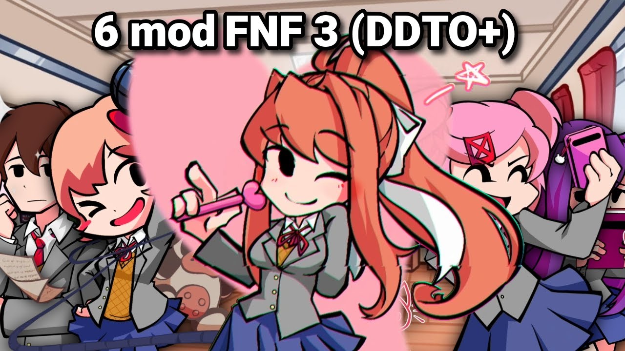 (VOD) Je Fini les 6 mods FNF de FOU (Doki Doki Takeover Plus)