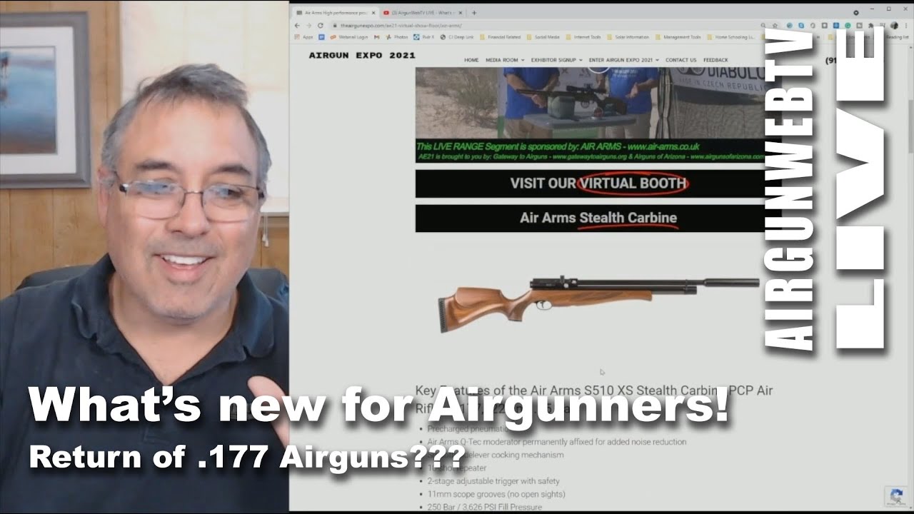AIRGUNWEBTV LIVE! - What&rsquo;s new for Airgunners! Is .177 back?  Air Venturi Wood Stock Avenger?